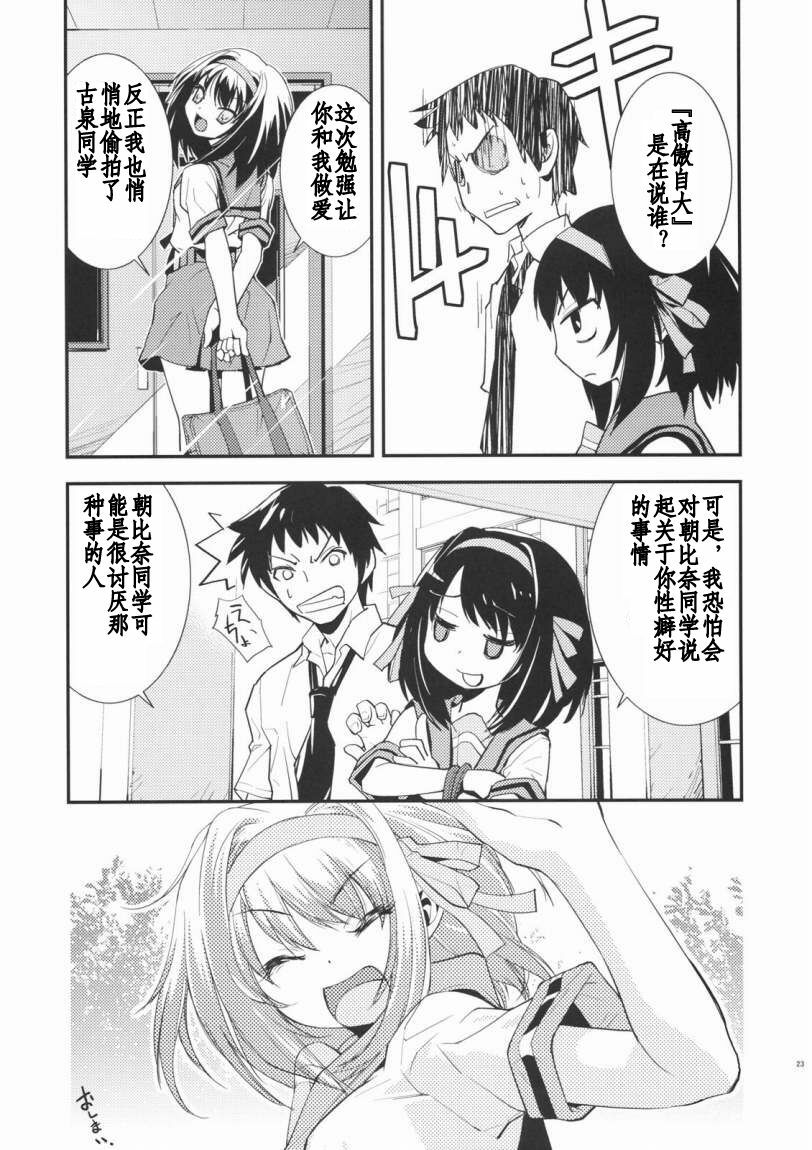 (C72) [Hapoi-Dokoro (Okazaki Takeshi)] Anomaly 0 (The Melancholy of Haruhi Suzumiya) [Chinese] [52H漫画组] page 22 full