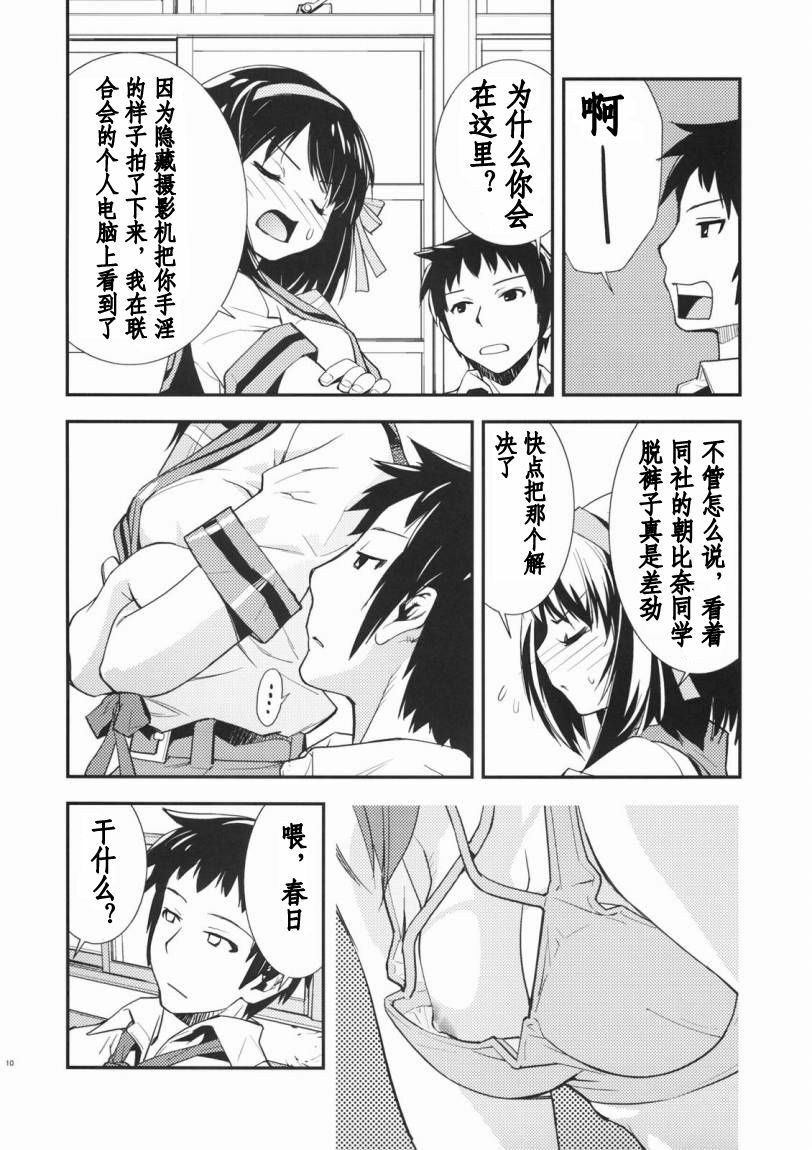 (C72) [Hapoi-Dokoro (Okazaki Takeshi)] Anomaly 0 (The Melancholy of Haruhi Suzumiya) [Chinese] [52H漫画组] page 9 full