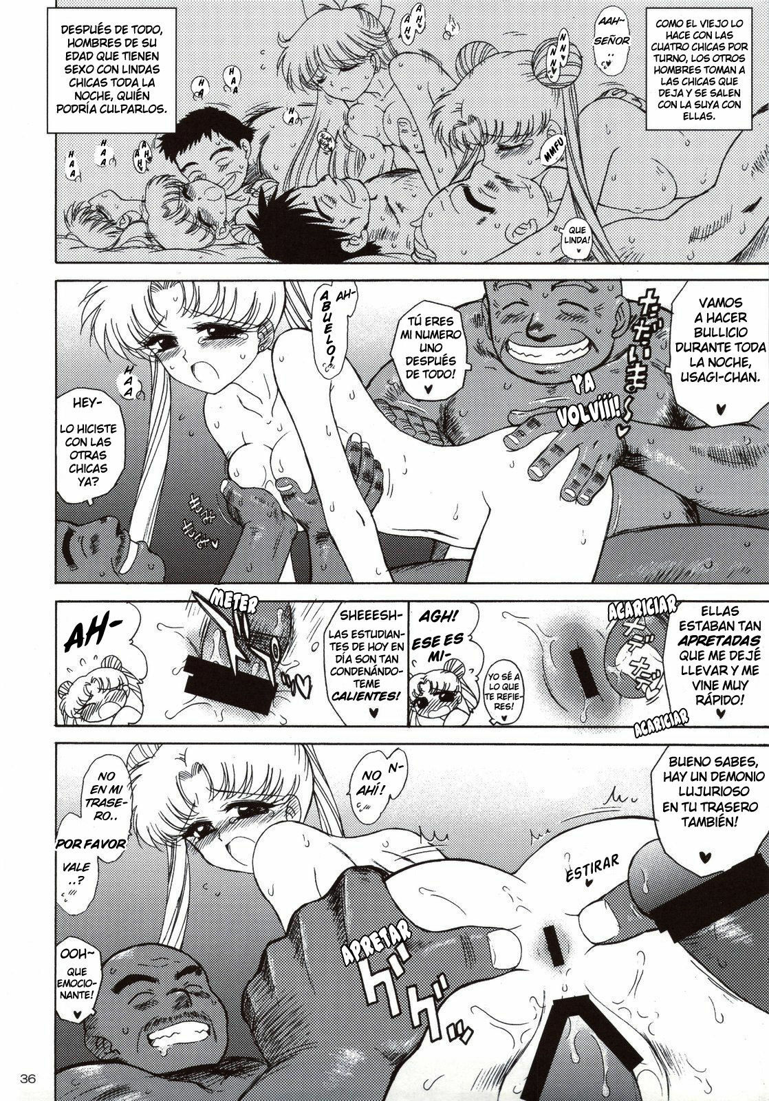 (C74) [BLACK DOG (Kuroinu Juu)] Beach Boy (Bishoujo Senshi Sailor Moon) [Spanish] [PI-B] page 34 full