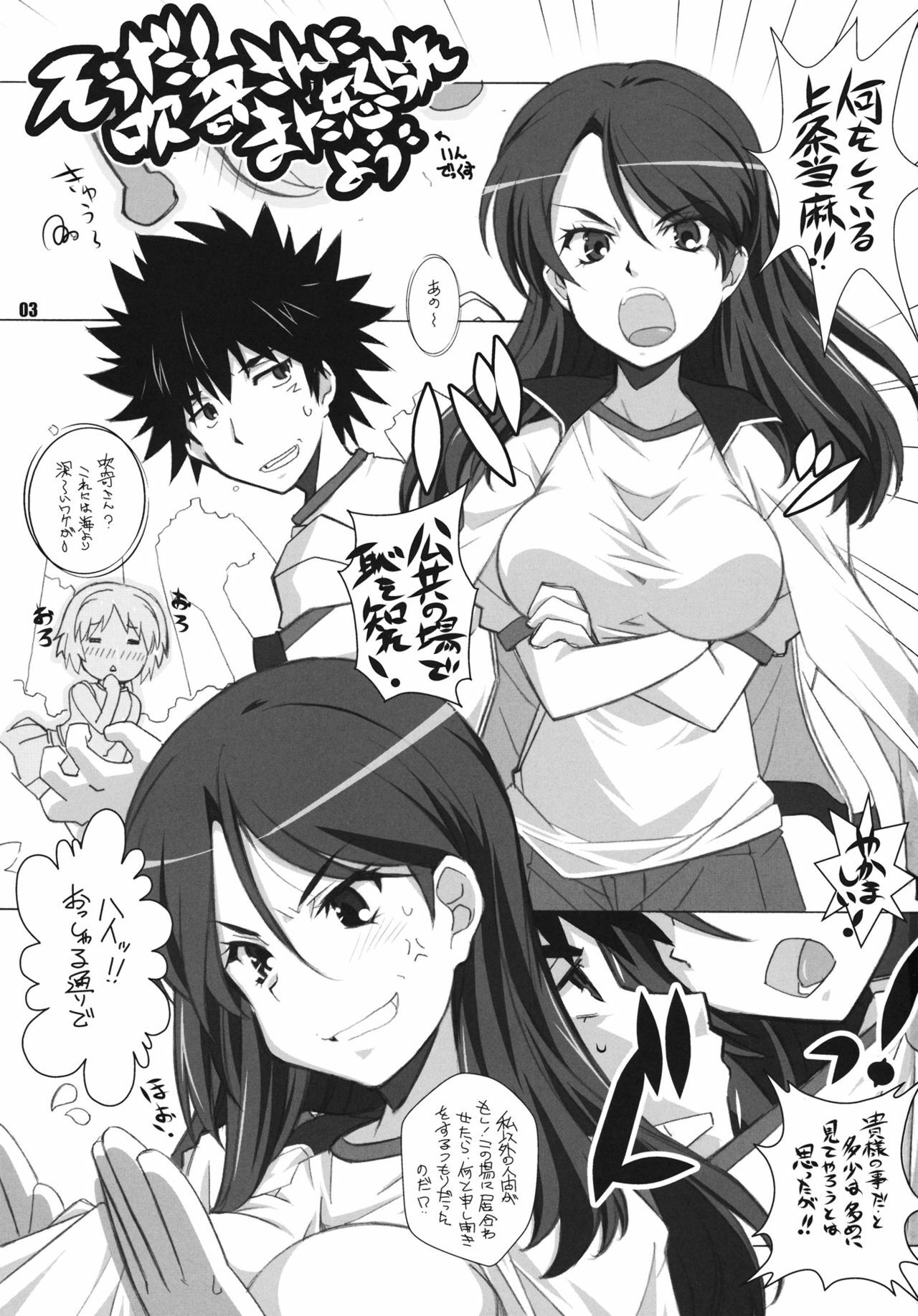 [Maruarai (Arai Kazuki)] Test steron? (Toaru Majutsu no Index) page 2 full