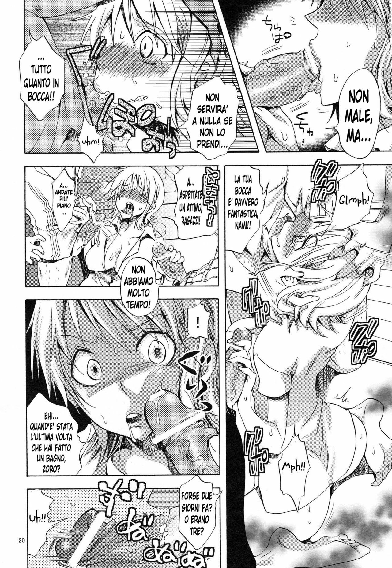 (SC48) [Kurione-sha (YU-RI)] EROTIC WORLD (One Piece) [Italian] [Hentai Fantasy] page 19 full