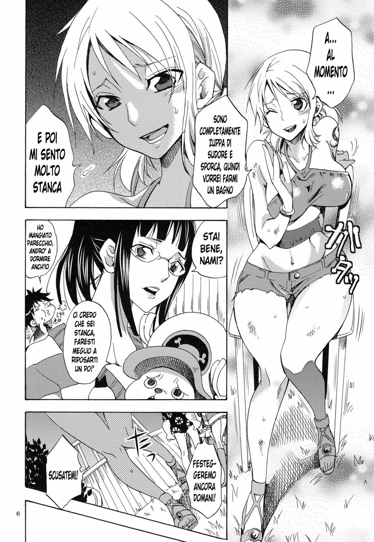 (SC48) [Kurione-sha (YU-RI)] EROTIC WORLD (One Piece) [Italian] [Hentai Fantasy] page 5 full