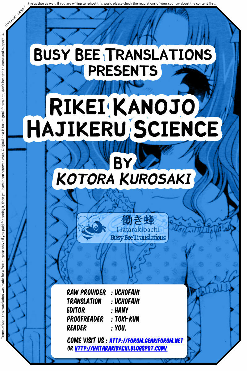 [Kurosaki Kotora] Rikei Kanojo Hajikeru Science | Science Girlfriend, Bursting Science (COMIC TENMA 2009-11) [English] [Busy Bee Translations] page 21 full