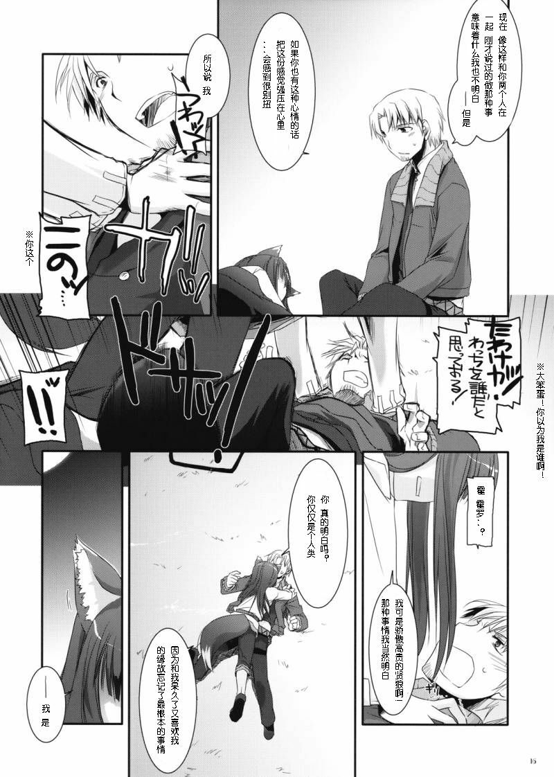 (COMIC1☆2) [Digital Lover (Nakajima Yuka)] D.L. action 43 (Spice and Wolf) [Chinese] [ACT-SJH汉化] page 15 full