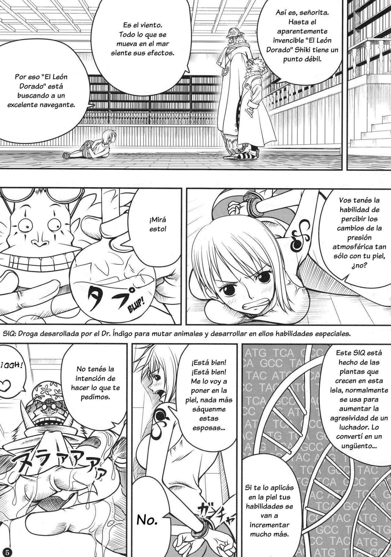 (C78) [Mikenekodou (Muten)] INSTINCT WORLD (One Piece) [Spanish] {El nido del Cóndor} page 4 full