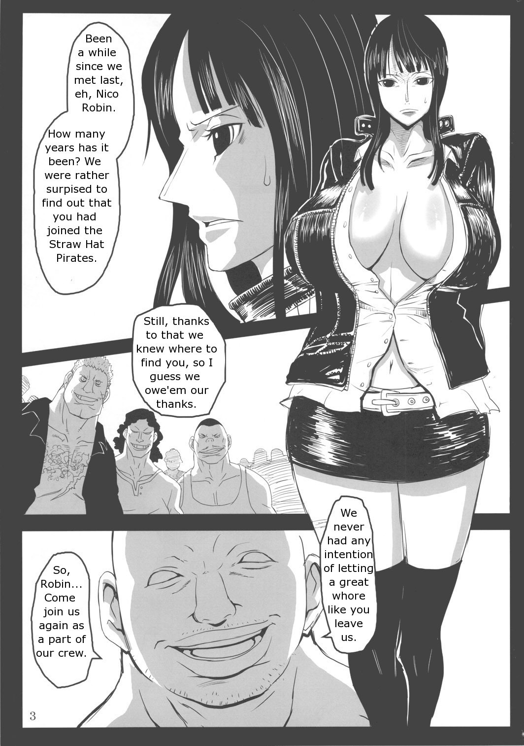 (C78) [8graphica (Yoshitama Ichirou)] Metabolism OP Kyonyuu Kyoshiri Shoufu Nico Robin no Keshi Tai Kako | The Tale of the Big-busted, Big-assed Archaeologist Nico Robin's UNKNOWN PAST (One P page 2 full