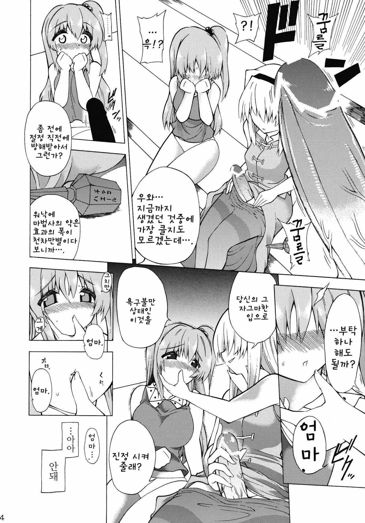 (Yougakudan Carnival!) [Fuantei (Furari, Kome Dorobou)] Kore de Ranshin Makaishin | 이것으로 란심★마계신 (Touhou Project) [Korean] [팀☆면갤] page 13 full