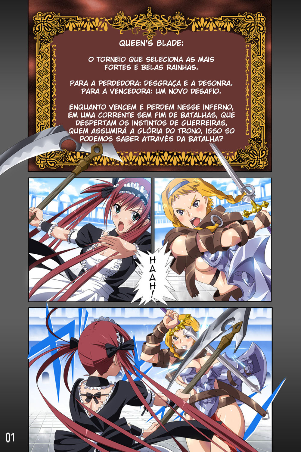 (C77) [SS-BRAIN (k3, Sumeragi Kou)] Loser's Night (Queen's Blade) [Portuguese-BR] page 2 full