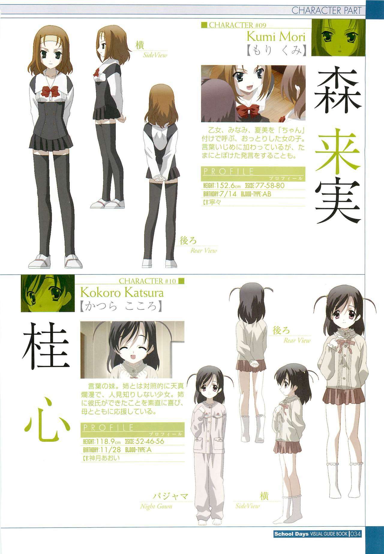 School Days Visual Guide Book page 36 full