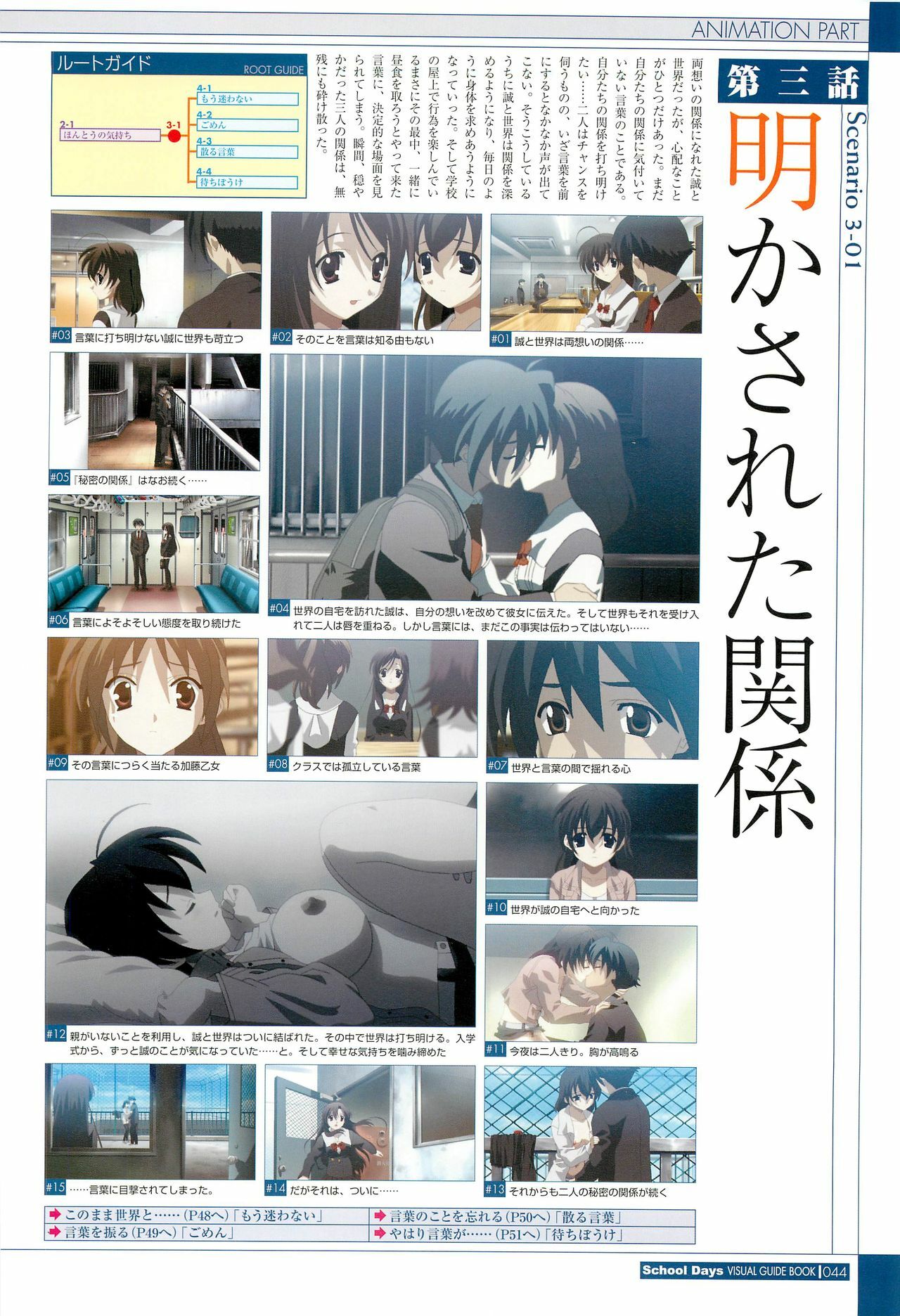 School Days Visual Guide Book page 46 full
