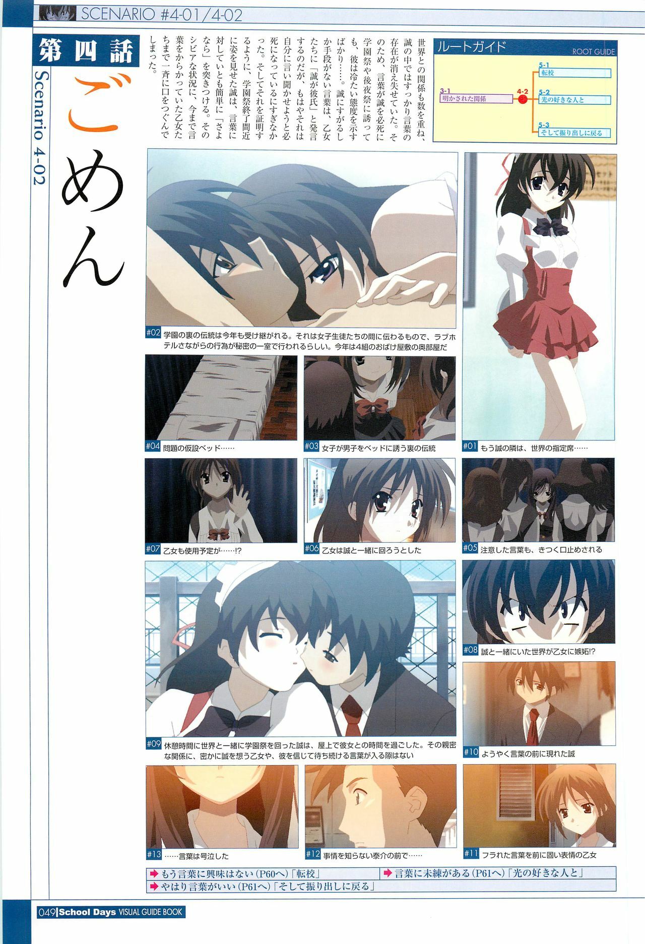 School Days Visual Guide Book page 51 full