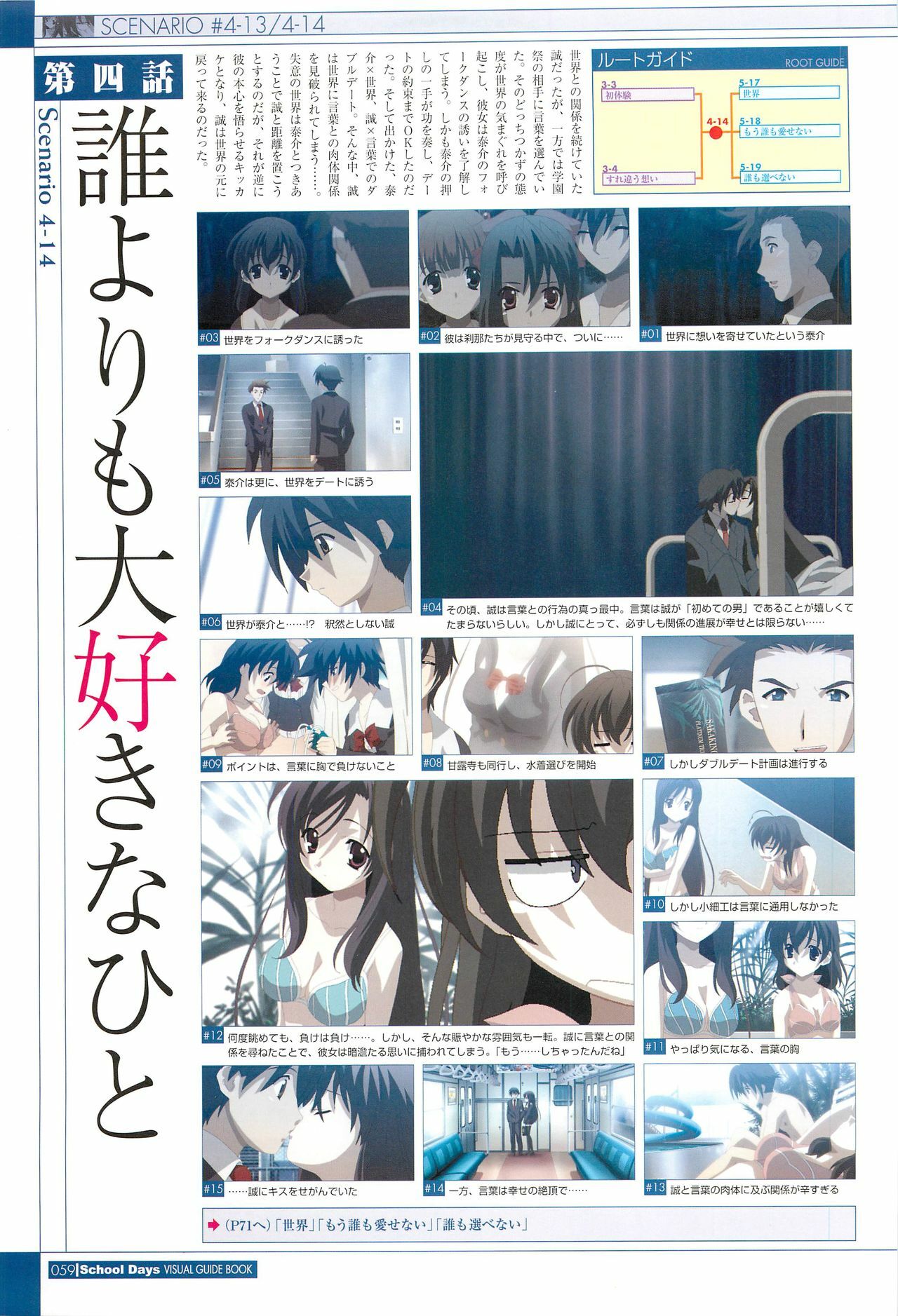 School Days Visual Guide Book page 61 full