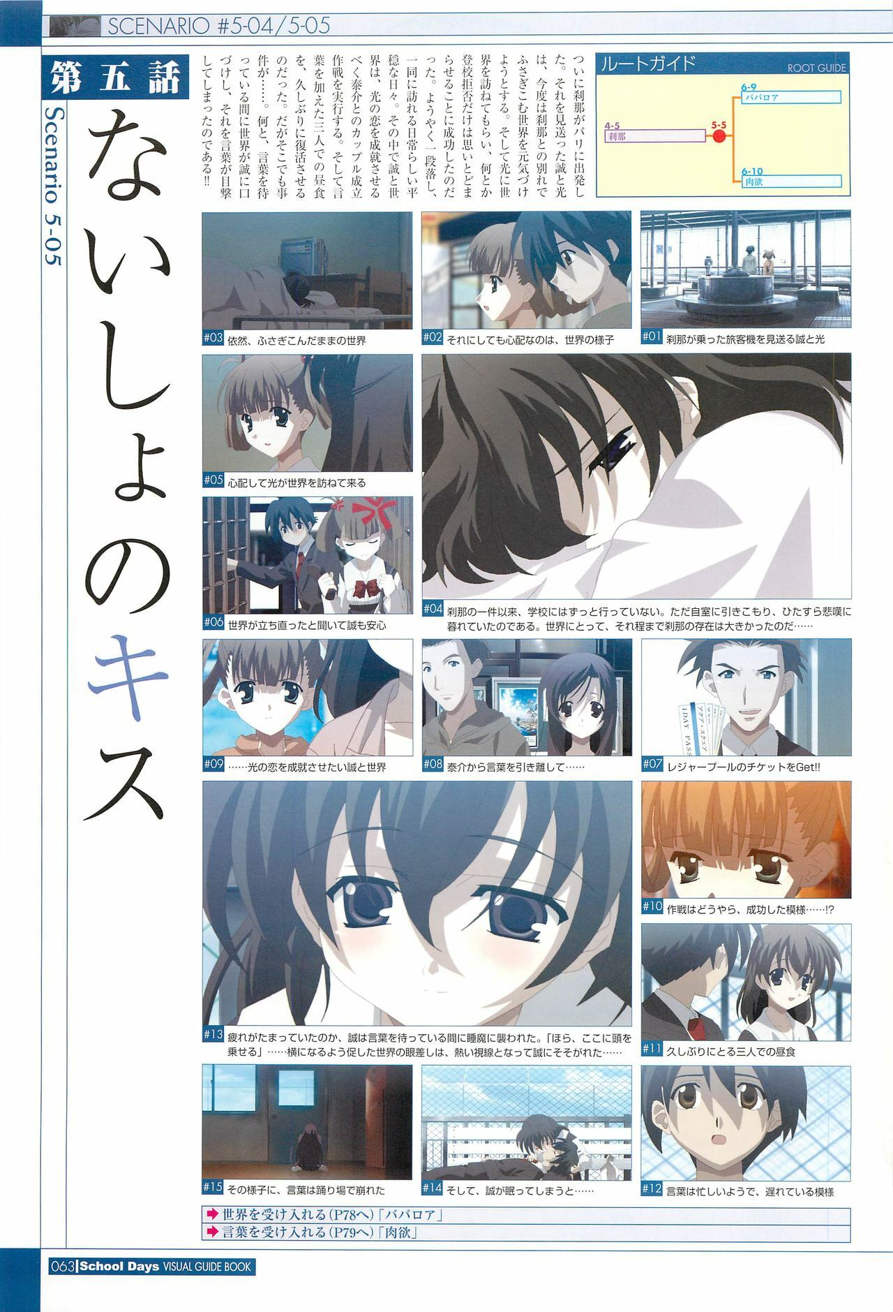 School Days Visual Guide Book page 65 full