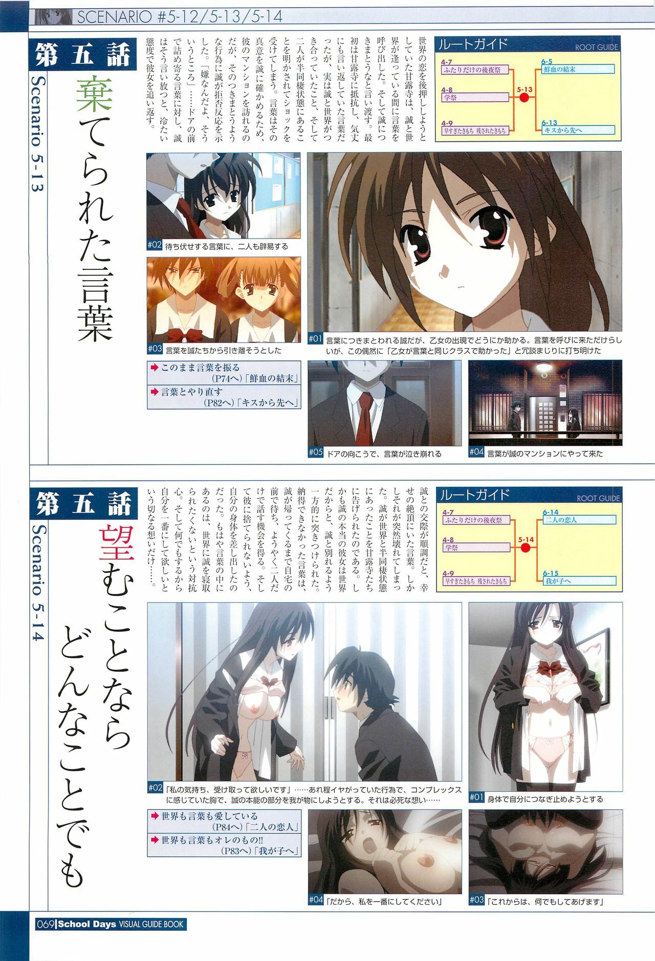 School Days Visual Guide Book page 71 full