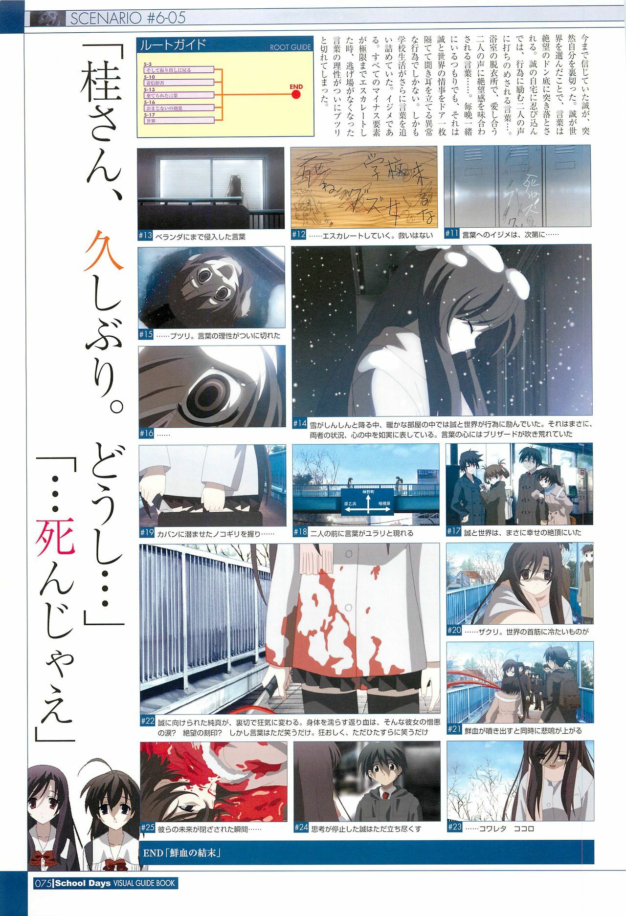 School Days Visual Guide Book page 77 full