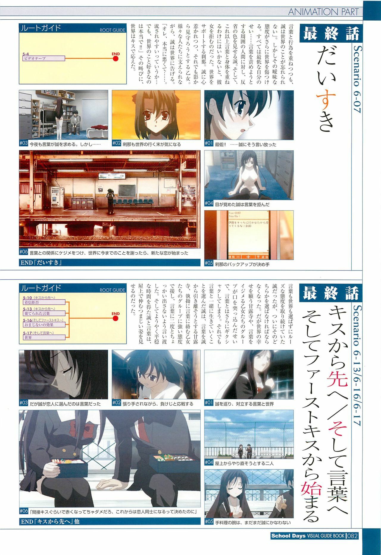 School Days Visual Guide Book page 84 full