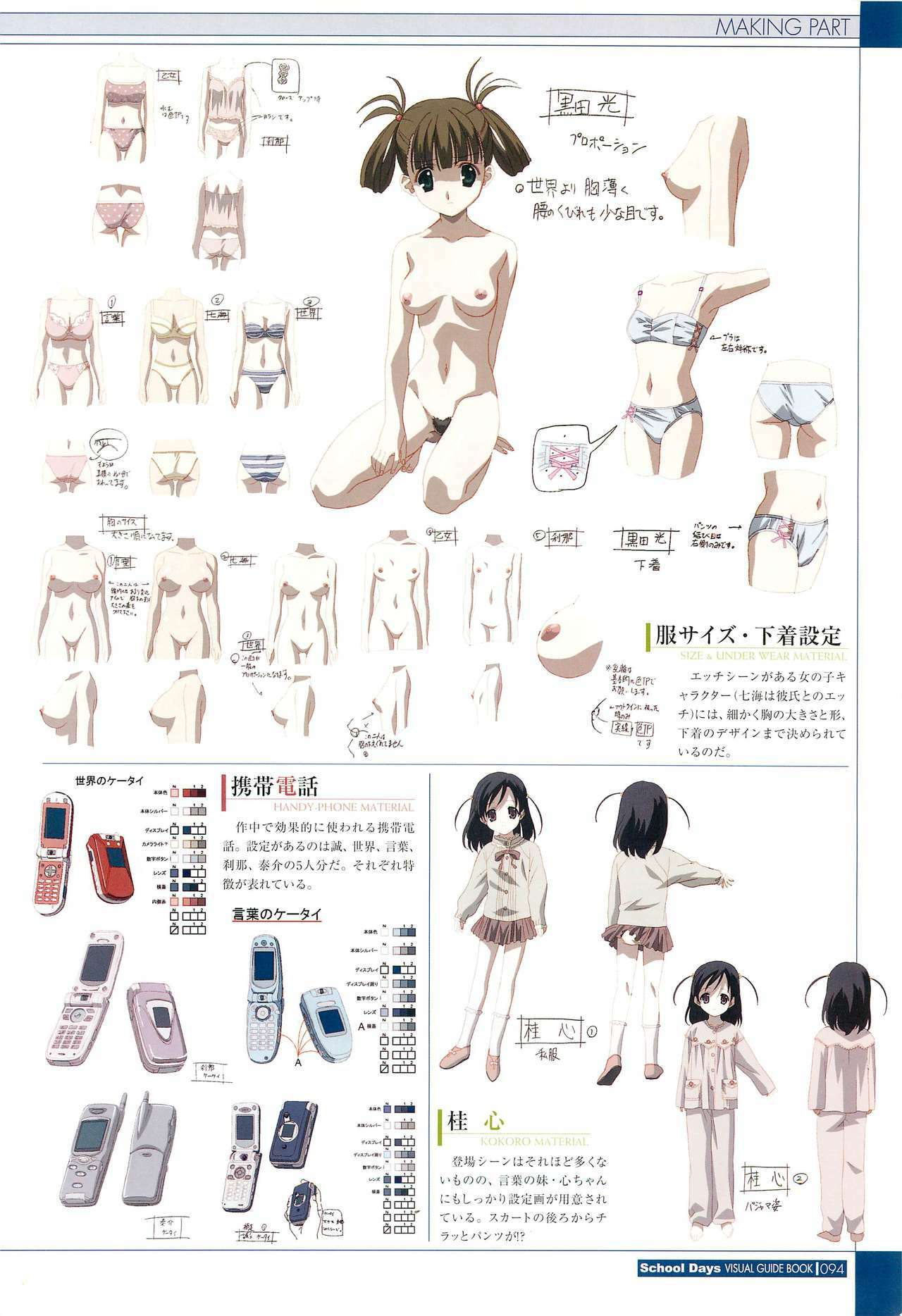 School Days Visual Guide Book page 96 full