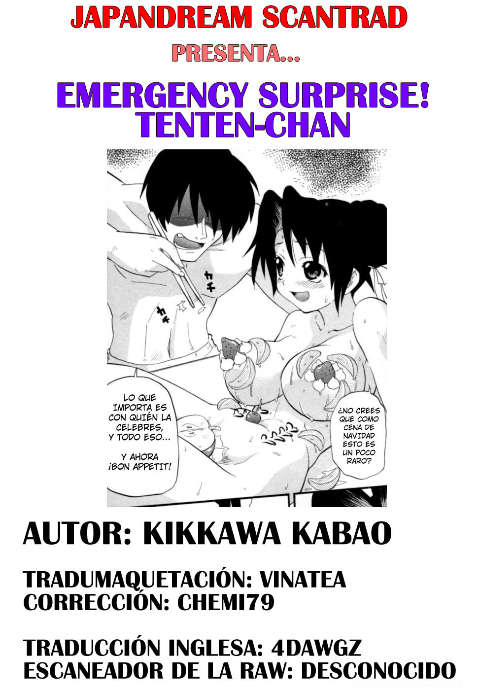 [Kikkawa Kabao] Emergency surprise! Tenten-chan [SPA] page 18 full