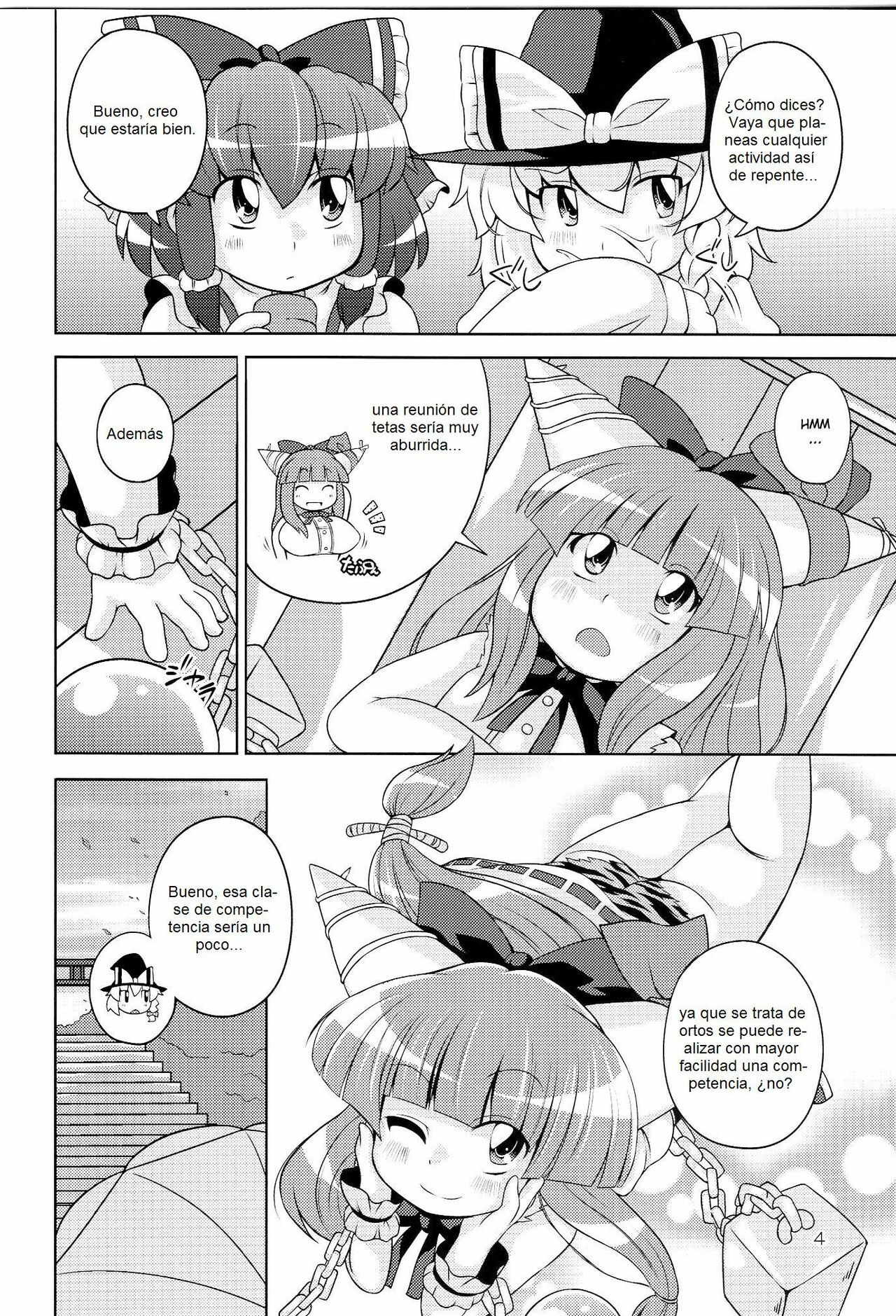 (C77) [WaToSaTo (Sugiura Sen)] Gensoukyou Ketsu Matsuri (Touhou Project) [Spanish] page 4 full