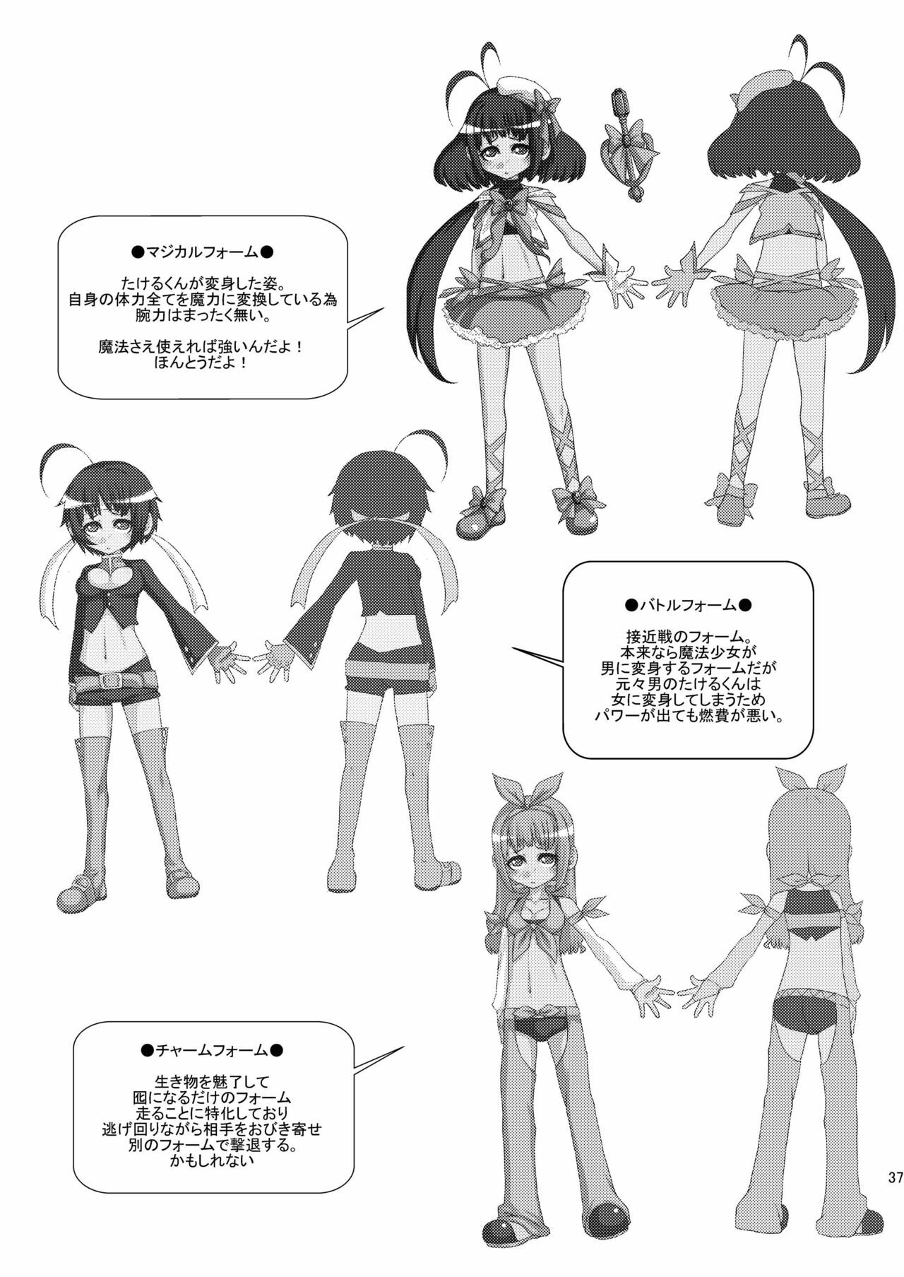 (C81) [dameningen+ (RIR)] Futanari dayo! Formchange Takeru-kun page 37 full