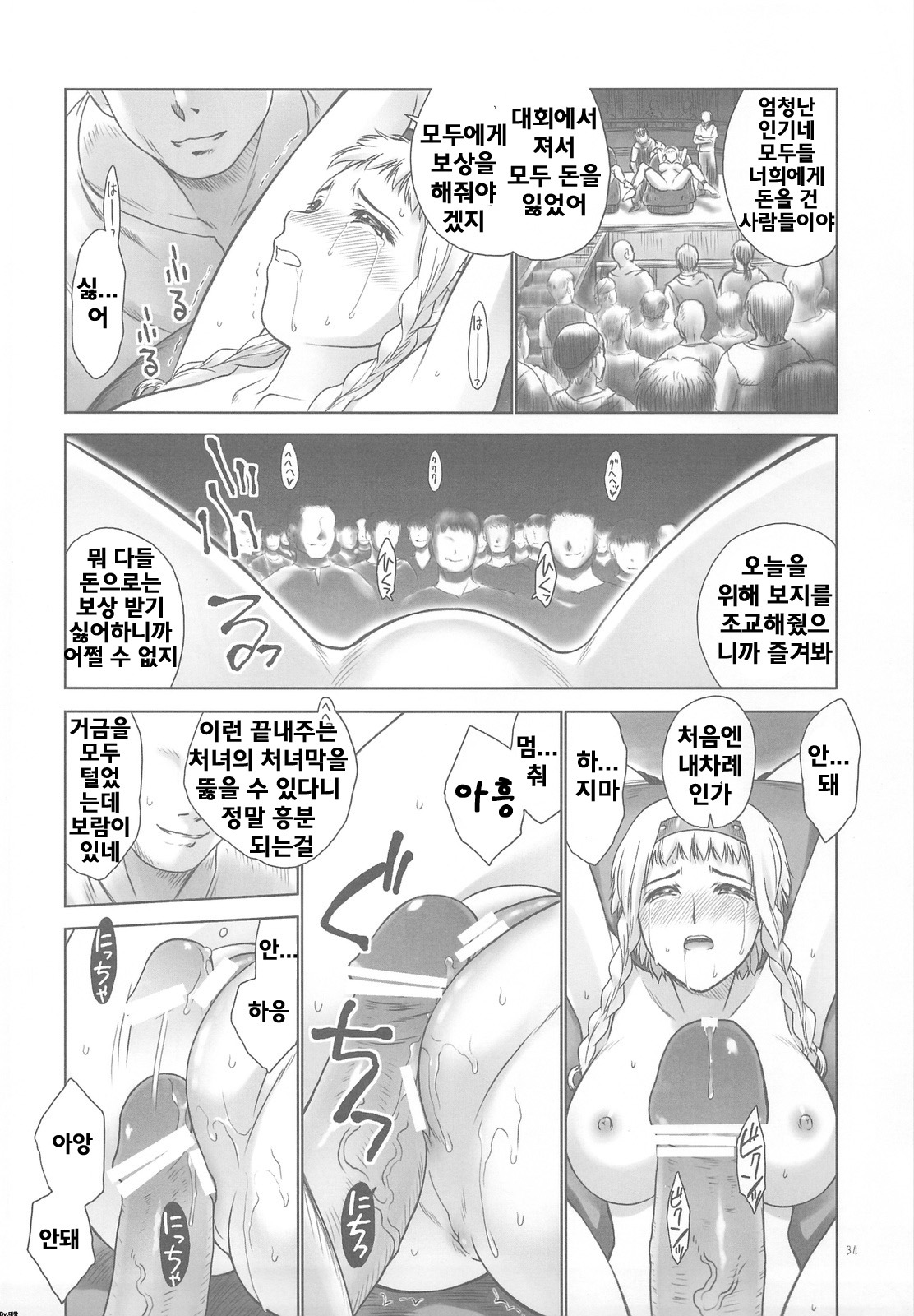 (C76) [Hellabunna (Iruma Kamiri)] QB (Queen's Blade) [Korean] [Bigking] page 33 full