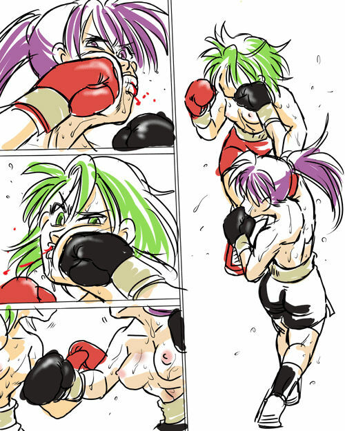 Girl vs Girl Boxing Match 4 by Taiji [CATFIGHT] page 8 full