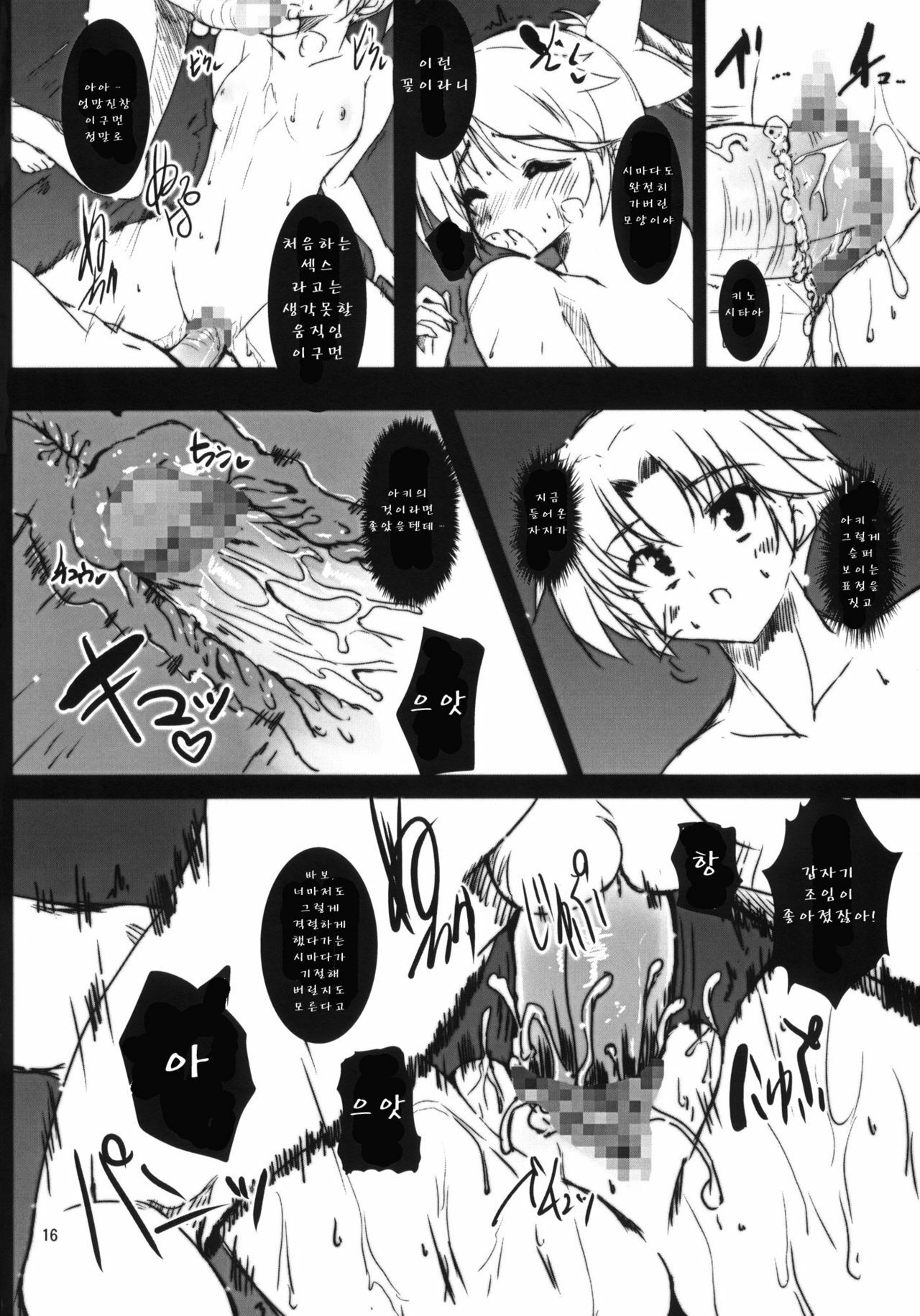 (COMIC1☆4) [SLASH] Ase to Shojo Honki Shiru (Baka to Test to Shoukanjuu) (korean) page 17 full