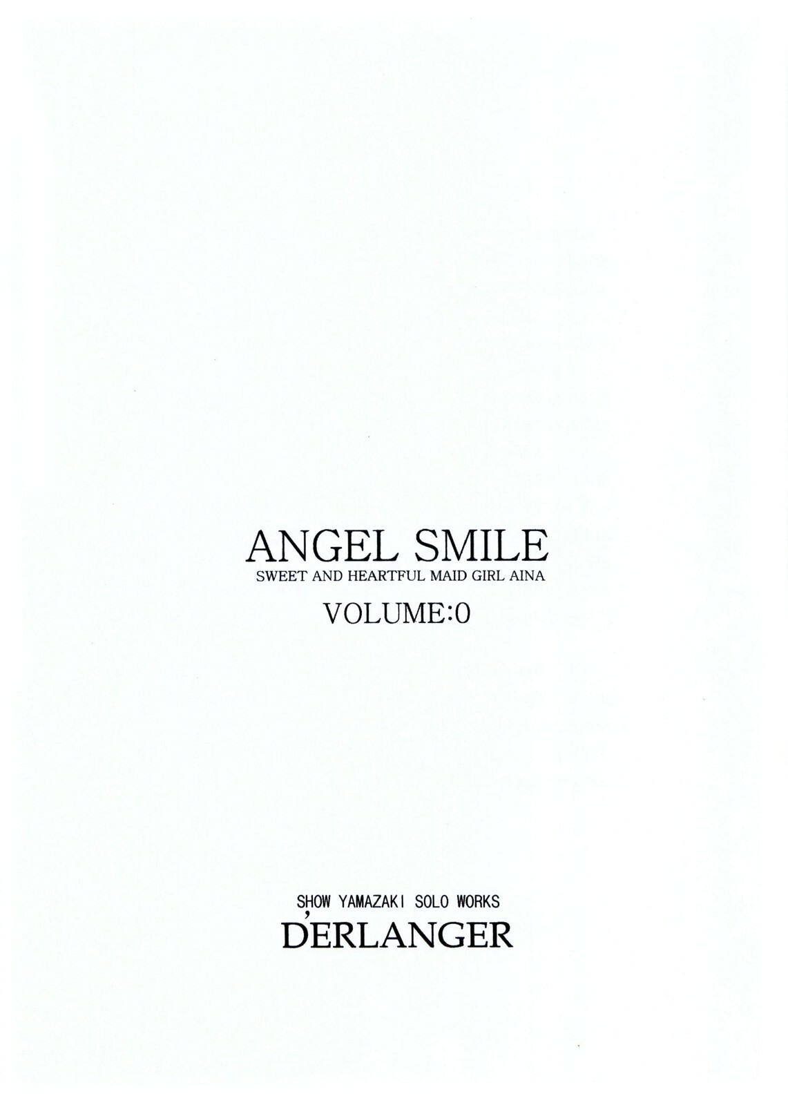 [D'ERLANGER (Yamazaki Show)] ANGEL SMILE VOLUME:0 page 3 full