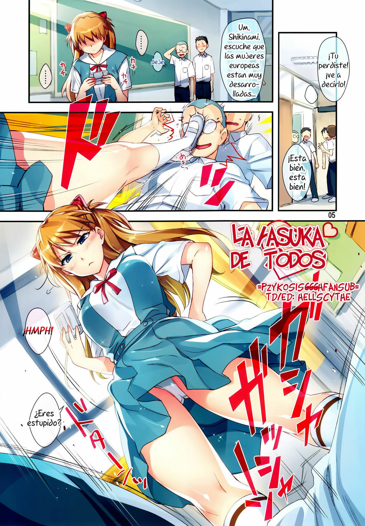 (C81) [ReDrop (Miyamoto Smoke, Otsumami)] Minna no Asuka Bon | La Asuka de Todos (Neon Genesis Evangelion) [Spanish] =P666HF= page 5 full