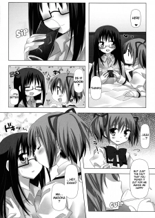 (C80) [Momo9 (Shiratama)] Binetsu Kiss | Feverish Kiss (Puella Magi Madoka Magica) [English] [Yuri-ism] - page 7