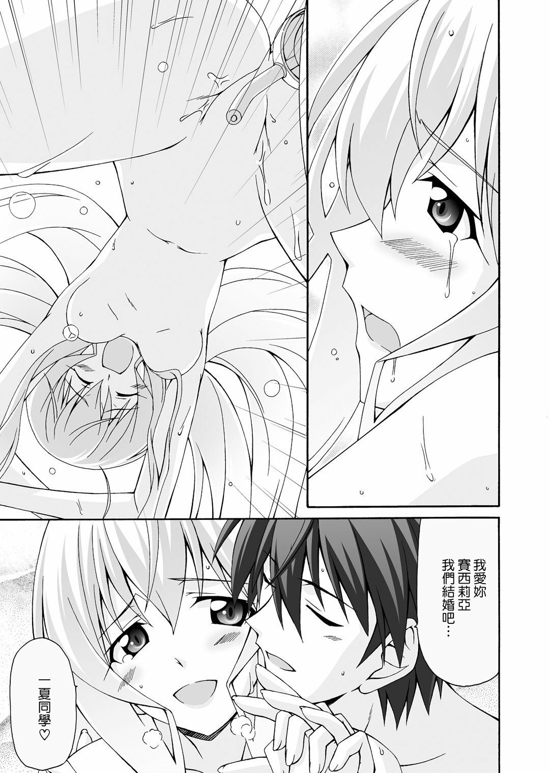 (C80) [Narashino Kaitoudan (Musasiya Chogenbo)] Cecilia ha Ichika-san no Oyome-san! (Infinite Stratos) [Chinese] [清純突破漢化] page 15 full