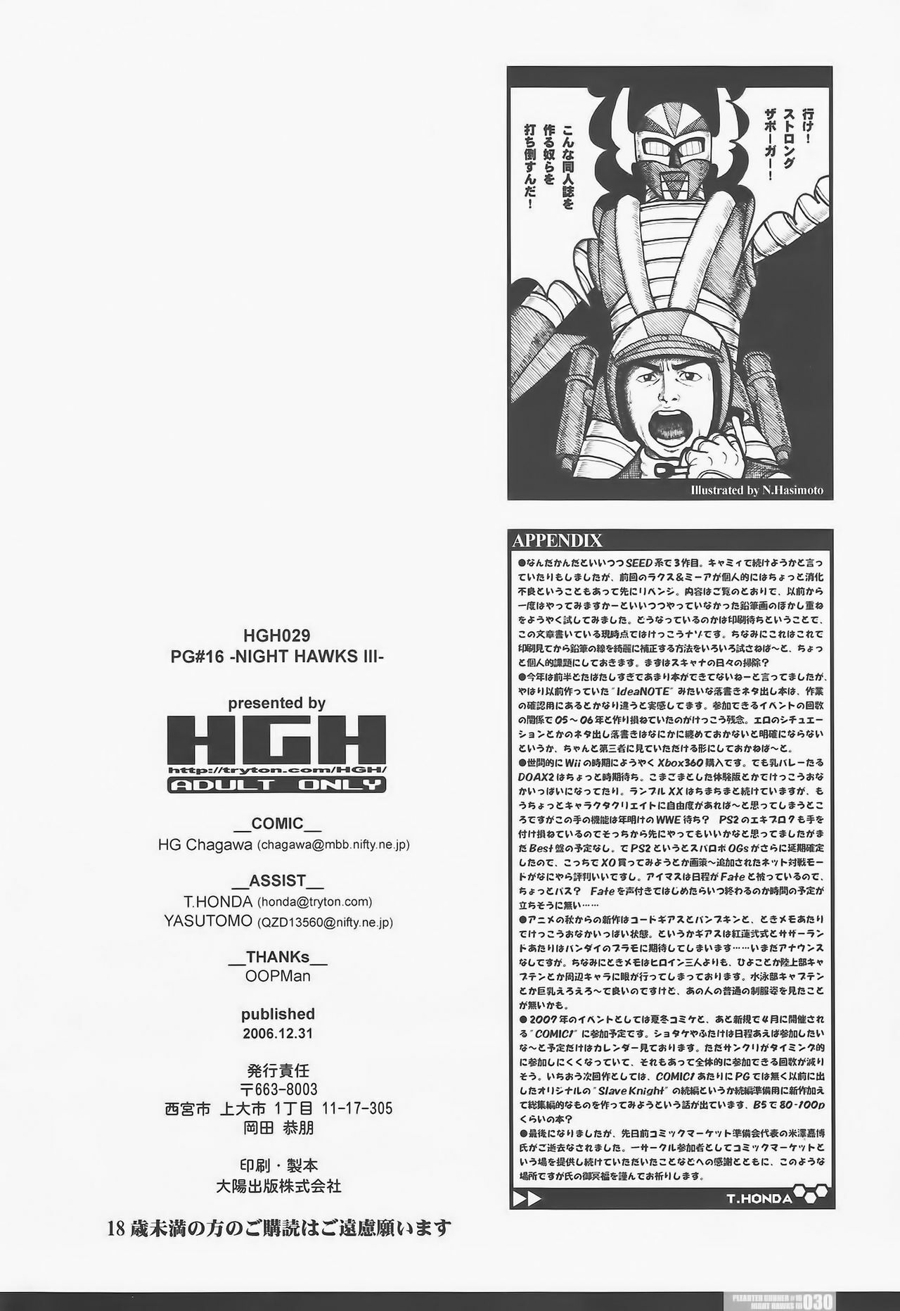 (C71) [HGH (HG Chagawa)] pg♯16/Night Hawks3 (Gundam SEED DESTINY) page 30 full