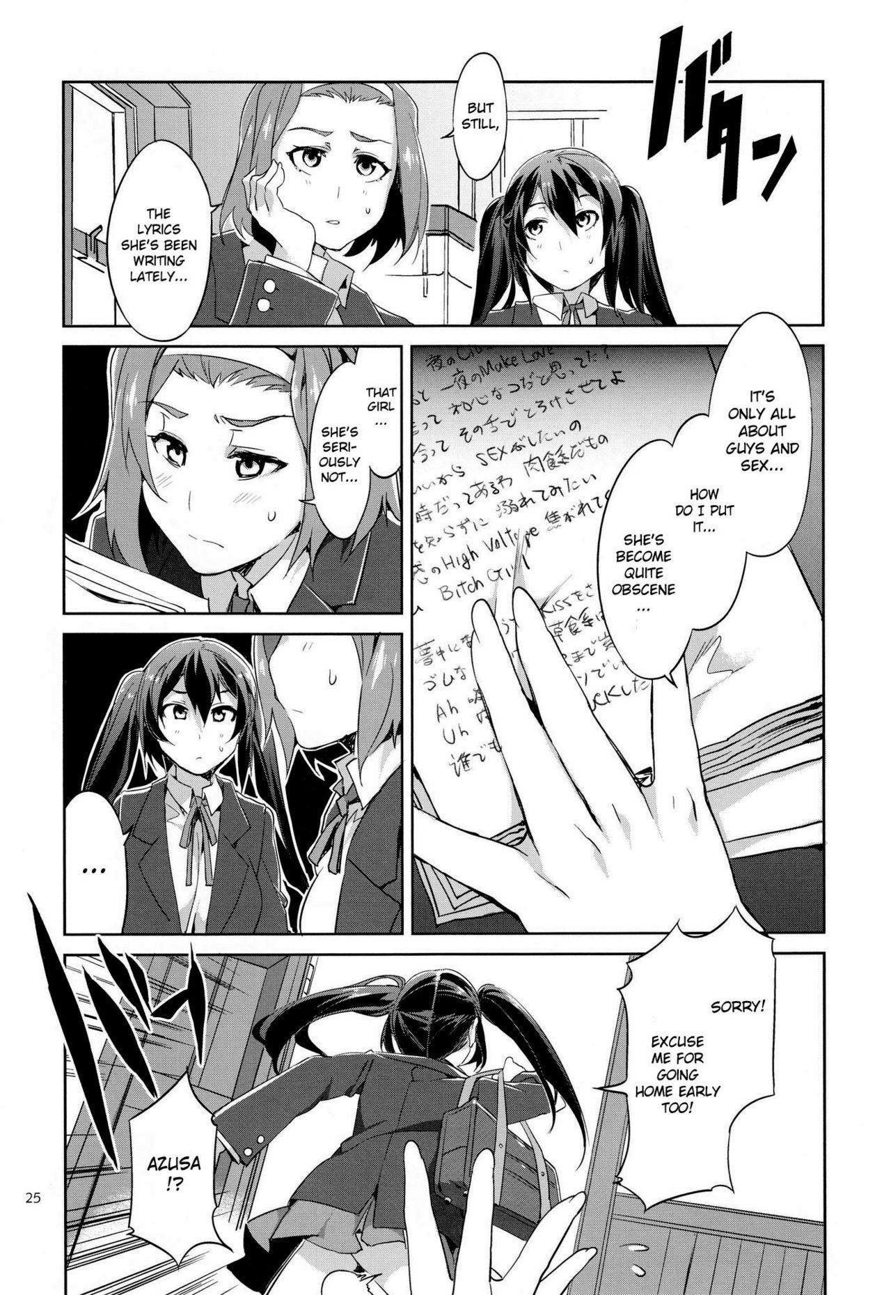 (C81) [Alice no Takarabako (Mizuryu Kei)] Choroi-Onna!! (K-ON!) [English] {doujin-moe.us} page 24 full