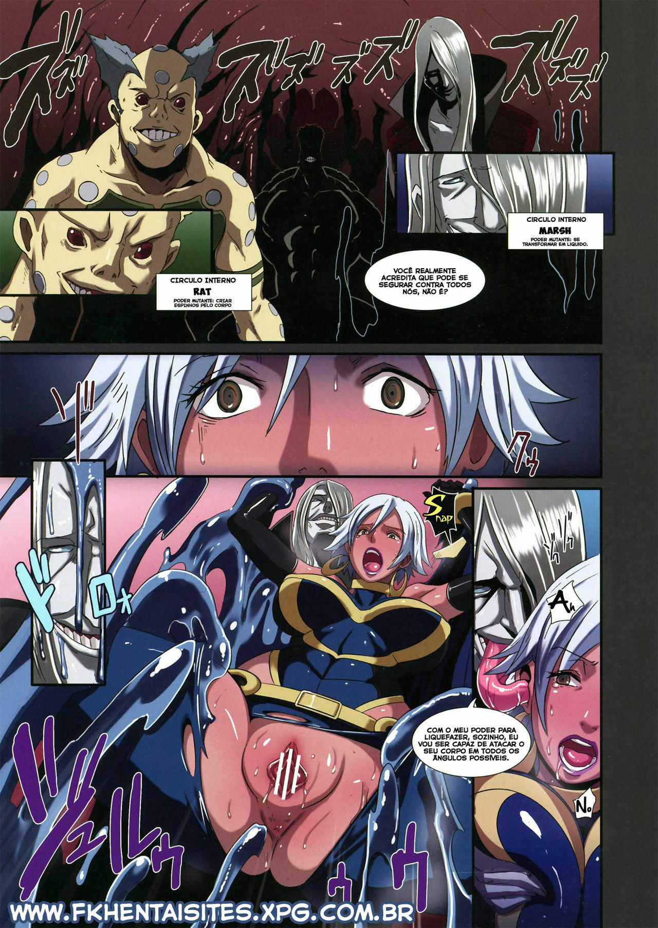 (C81) [Eroquis (Butcha-U)] Hamecomi!! The Ahengers (X-Men) [Portuguese-BR] [Incomplete] page 8 full