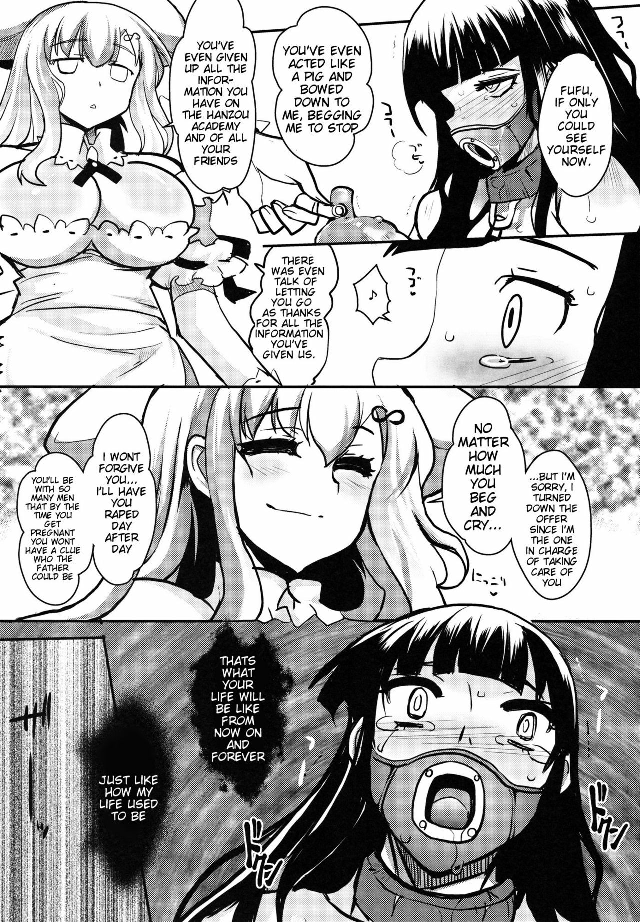 (C81) [YOMOTHUHIRASAKA (bbsacon)] Ochiru Hana Inyoku no Hebi | Falling Flower, Snake of Lust (Senran Kagura) [English] {doujin-moe.us} page 18 full