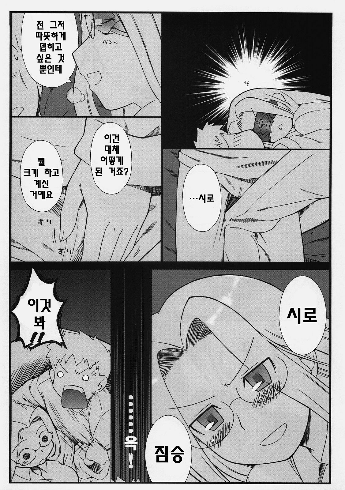 (C74) [Gachinko Shobou (Kobanya Koban)] Yappari Rider wa Eroi na. 3 ～ Futon no Naka de Rider to... (Fate/stay night) [Korean] [debris] page 5 full