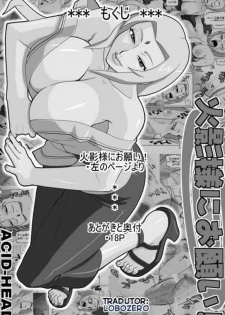 [ACID-HEAD (Murata.)] Hokage-sama ni Onegai! | Por Favor Hogage-sama (Naruto) [Portuguese-BR] {Fuderoso} - page 2
