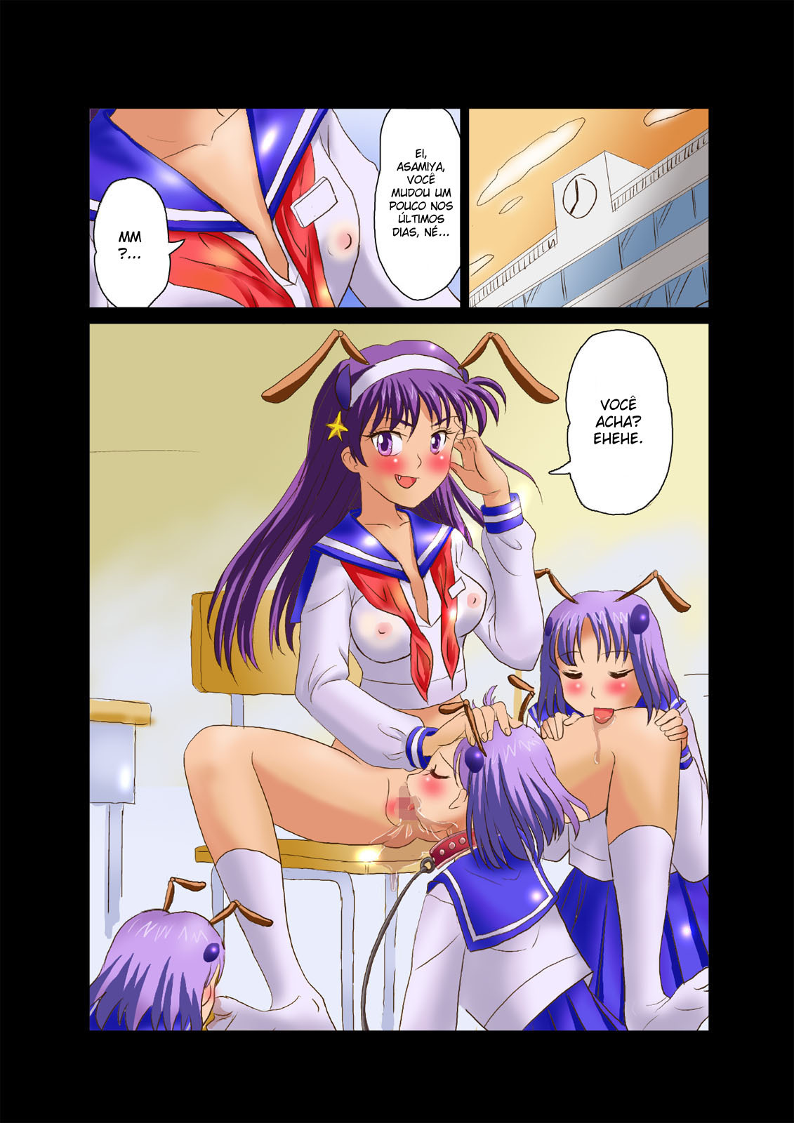 [Logiere] Ninshin Futa Rape Q (Darkstalkers, King of Fighters) [Portuguese-BR] [ramza022] page 35 full