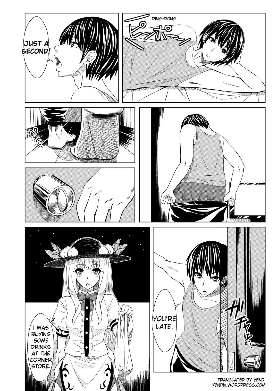 [Moutama Kewito] Tenshi came to my Place (Touhou Project) [ENG] page 1 full