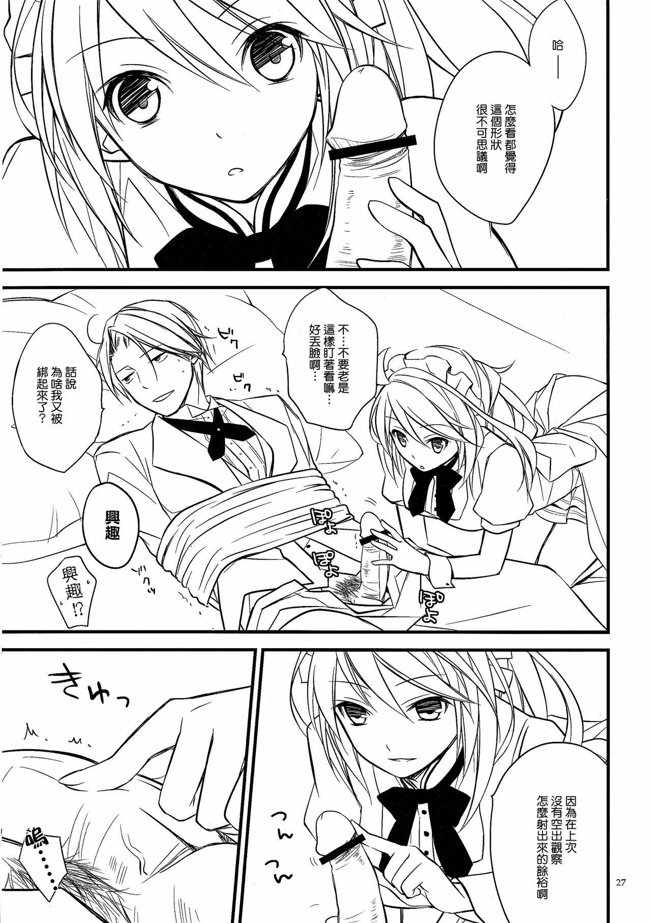 (C81) [Kaicho-Maniax (Nanami Yasuna)] KiraKira (Tales of Xillia) [Chinese] [天鹅之恋] page 26 full