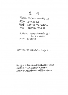 (SPARK6) [Koniro Drops (Morishima Kon)] Maid ni Private wa Arimasen (Touhou Project) - page 18