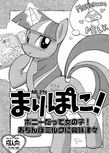 (Fur-st3) [Tengai Aku Juumonji (Akuno Toujou)] Mari Pony! Pony Datte Onnanoko! Ochinpo Milk ni Kyoumishinshin (My Little Pony: Friendship is Magic) [Chinese] [Sewlde.K.Charat] - page 1