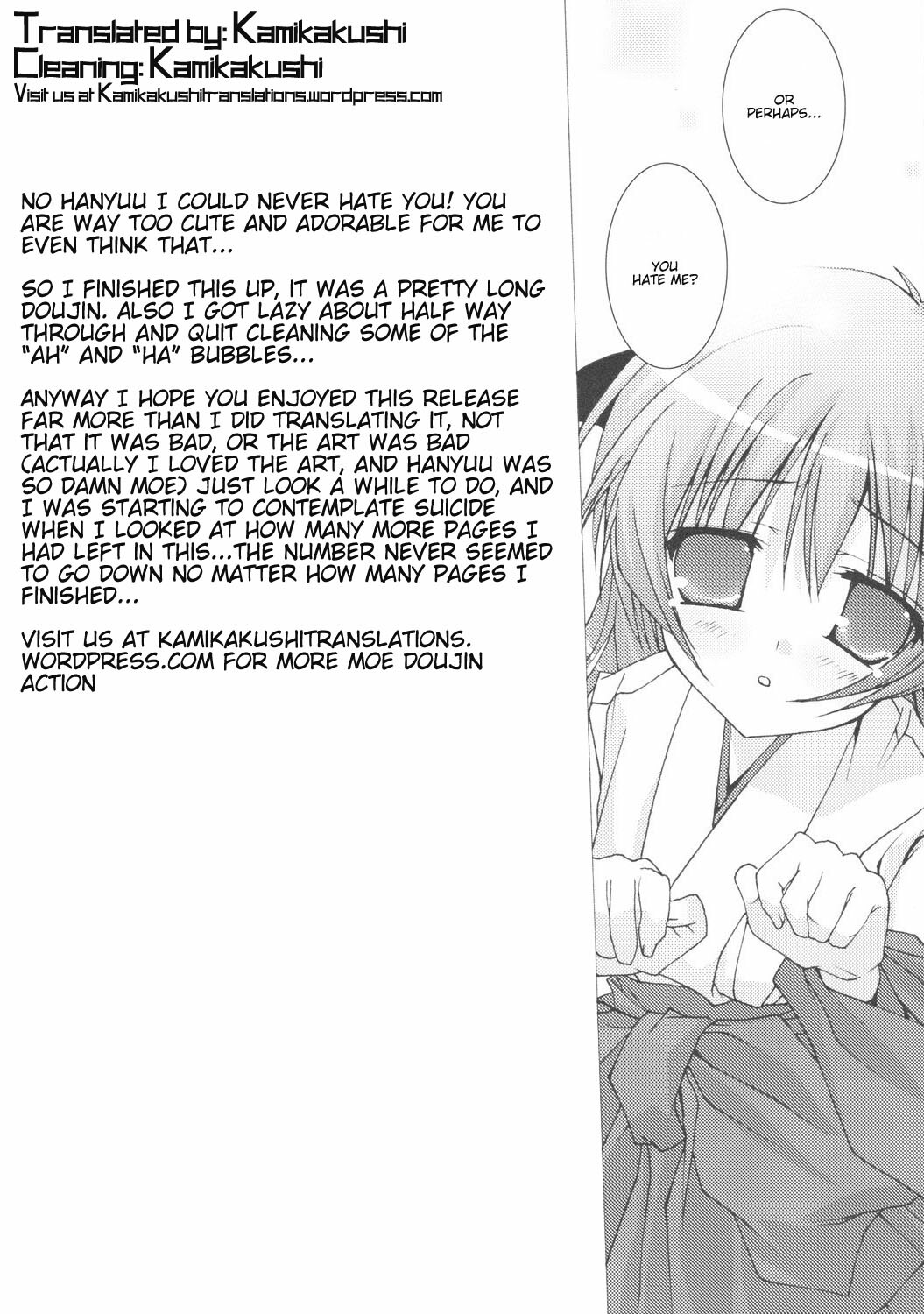 (C71) [Toriaezu(kari) (Tororo)] Yume no Kakera | Dream of a Dream (Higurashi no Naku Koro ni) [English] [Kamikakushi] page 38 full