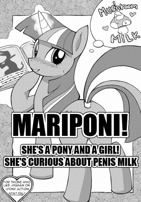 (Fur-st3) [Tengai Aku Juumonji (Akuno Toujou)] Mari Pony! Pony Datte Onnanoko! Ochinpo Milk ni Kyoumishinshin | She's a Pony and a Girl! She's Curious about Penis Milk (My Little Pony: Friend