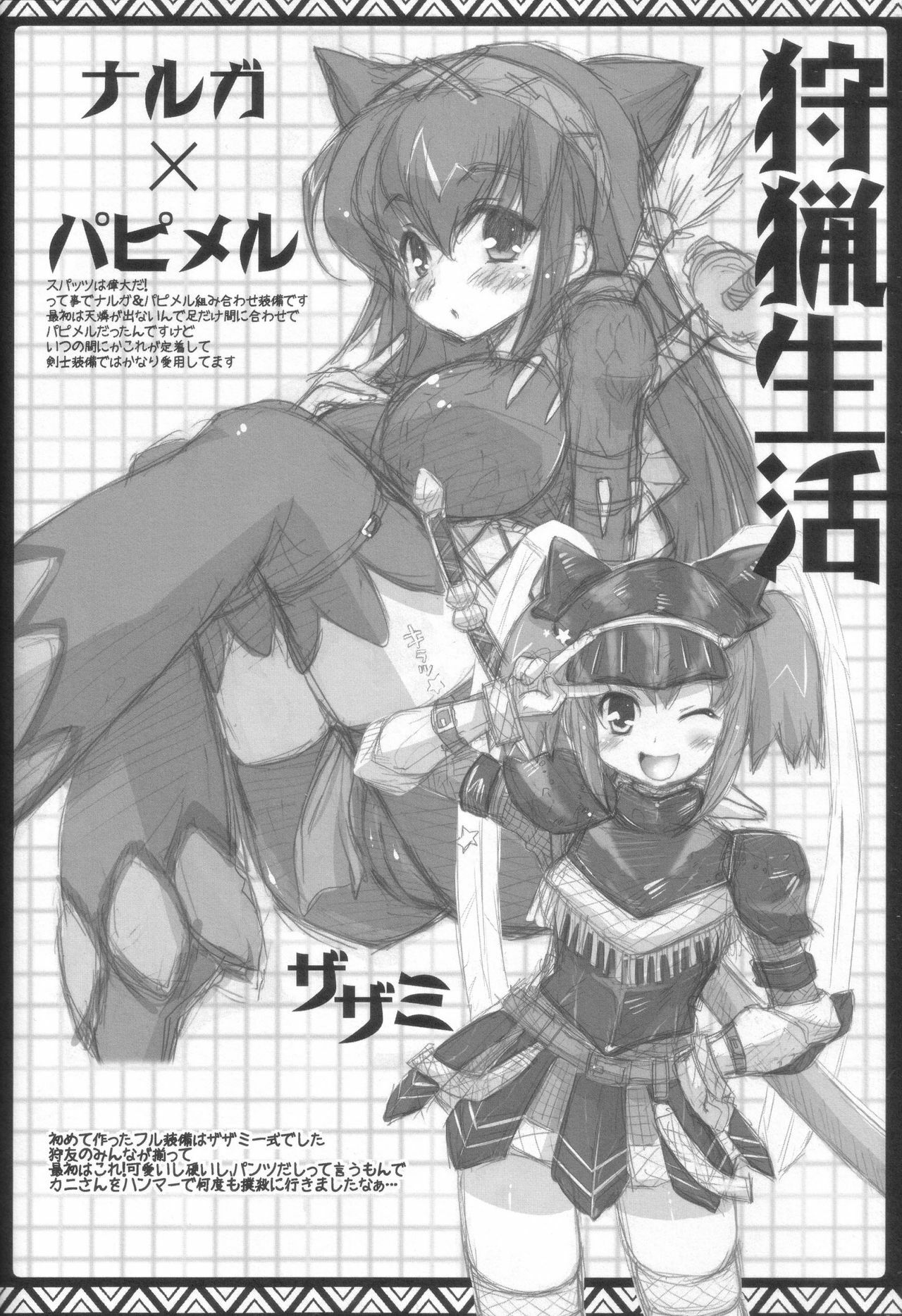 (C80) [AREYOUHAPPY? (Asai Ichiko)] Kari Nyan Nyan Soushuuhen Classic (Monster Hunter) page 7 full