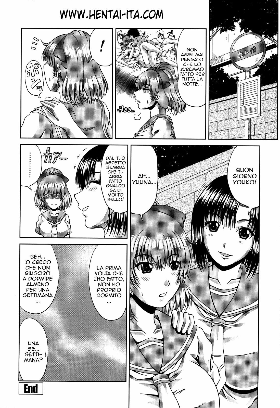 [Kai Hiroyuki] Manatsu no Hanazono ~Oba + Shimai Ohame H~ Ch. 10-11 | Il dovere di una sorella maggiore + Educazione obbligatoria [Italian] [Luca] page 16 full