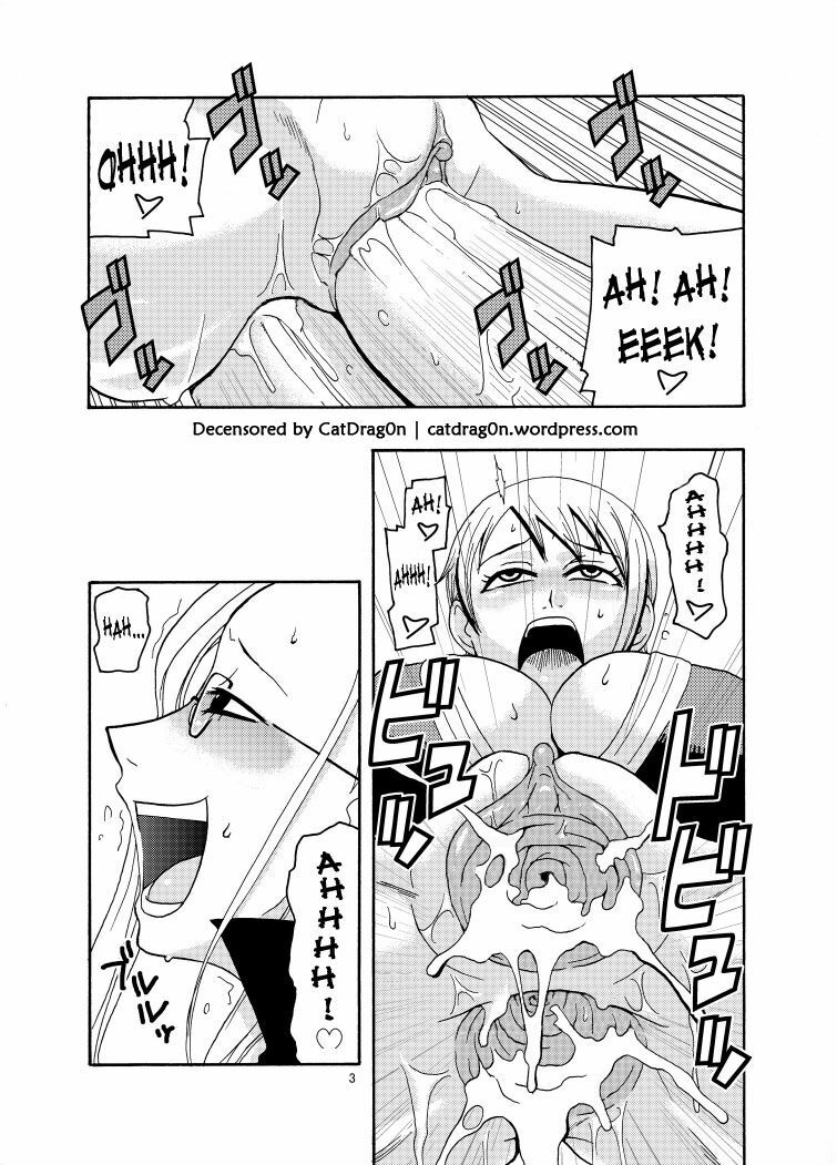 (C71) [Acid Head (Murata.)] Nami No Ura Koukai Nisshi 2 | Nami's Hidden Sailing Diary 2 (One Piece) [English] [Decensored] page 4 full