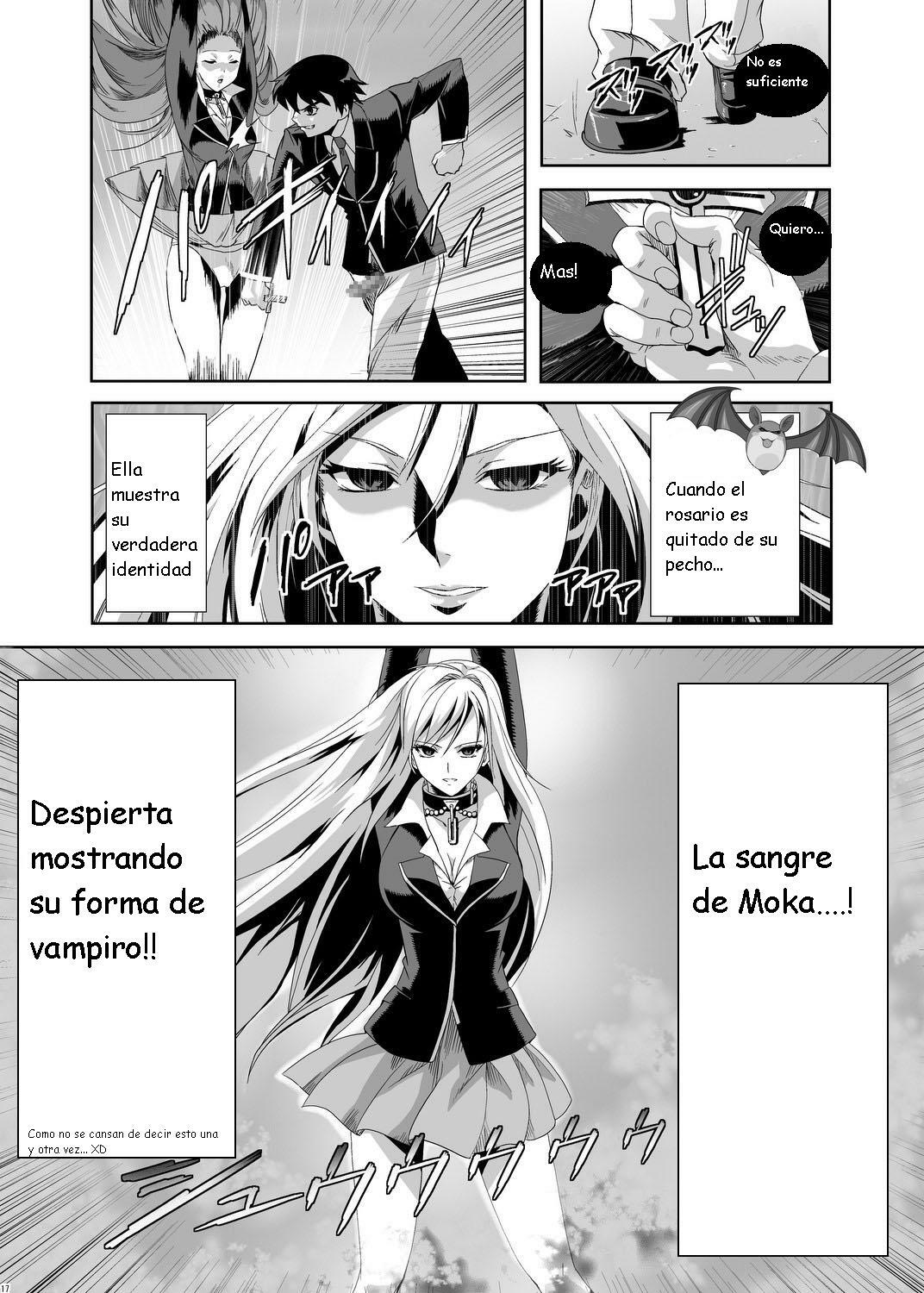 (C75) [Kamoro-SA-Z (Migiyori, Oobanburumai)] CAPU2 to Vampire (Rosario + Vampire) [Spanish] [Kurotao] page 17 full