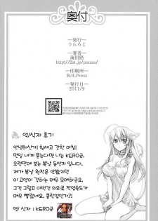 [Uraroji (Kaida Michi)] Hatsujou! Neko Hime Choukyou Sen!? (DOG DAYS) [Korean] [Mr. kERO] - page 26
