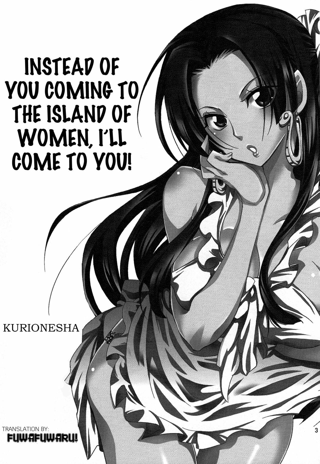 (C80) [Kurione-sha (YU-RI)] Nyougashima yori Warawa o Todoke ni Mairimasu! | Instead Of You Coming To The Island Of Women, I'll Come To You! (One Piece) [English] {doujin-moe.us} page 2 full